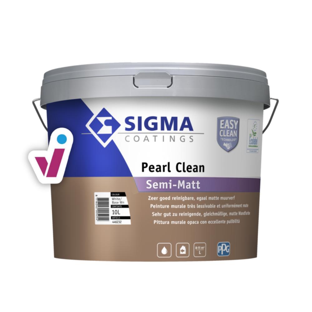 Sigma Pearl Clean Semi-Matt Kies je kleur: Wit, Inhoud: 1 l